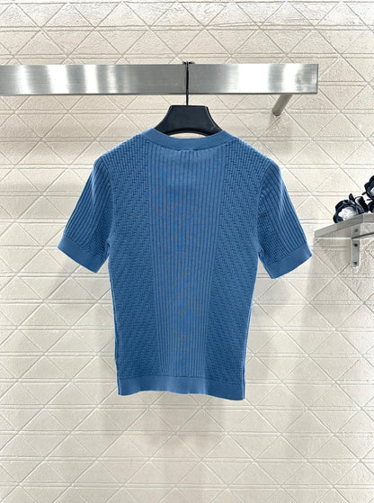 Knitted Short-Sleeve T-Shirt