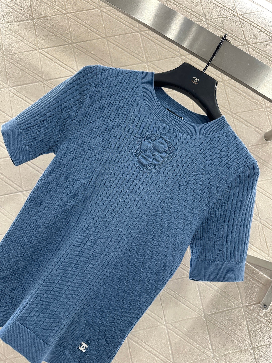 Knitted Short-Sleeve T-Shirt