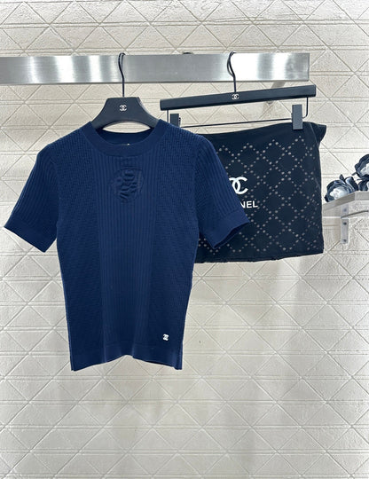 Knitted Short-Sleeve T-Shirt