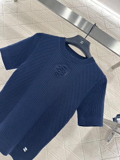Knitted Short-Sleeve T-Shirt