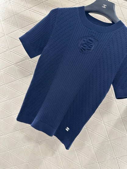 Knitted Short-Sleeve T-Shirt