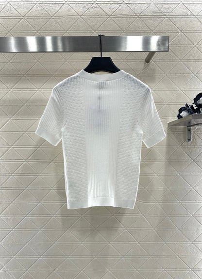 Knitted Short-Sleeve T-Shirt