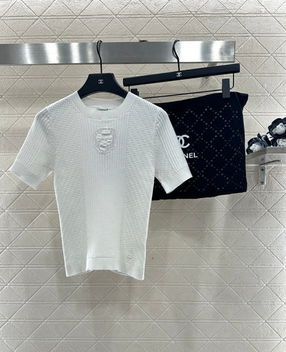 Knitted Short-Sleeve T-Shirt