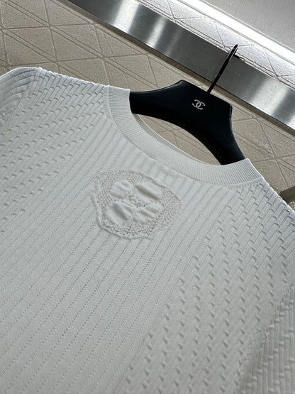 Knitted Short-Sleeve T-Shirt