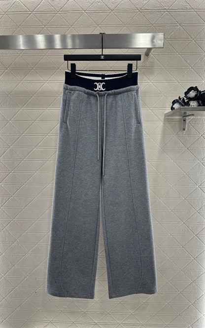 Fleece Casual Webbing Pants