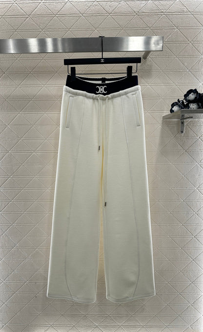 Fleece Casual Webbing Pants