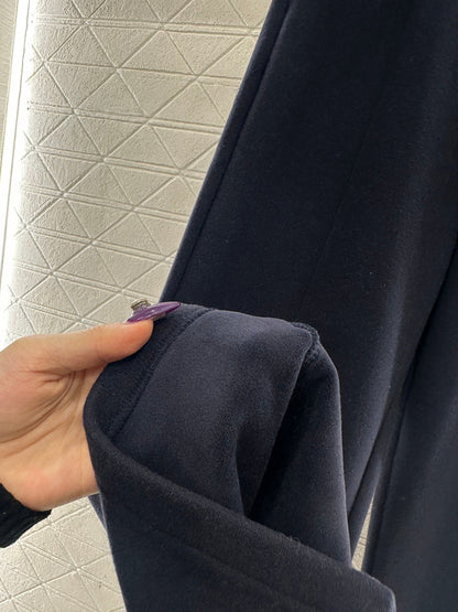 Fleece Drawstring Leather Tag Pants