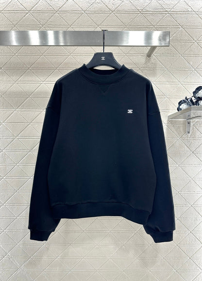 Crew Neck Arc de Triomphe Logo Sweatshirt