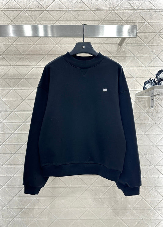 Crew Neck Arc de Triomphe Logo Sweatshirt