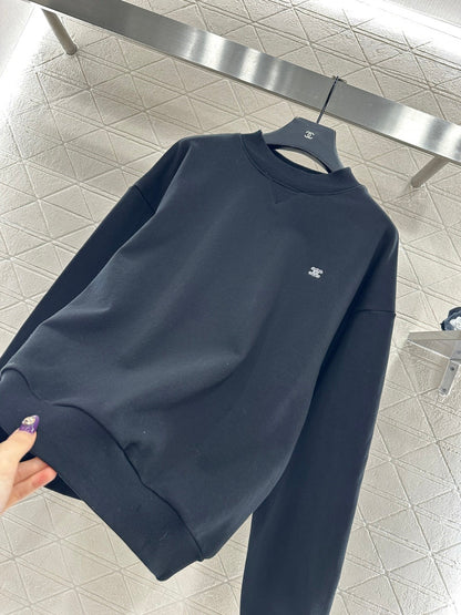 Crew Neck Arc de Triomphe Logo Sweatshirt