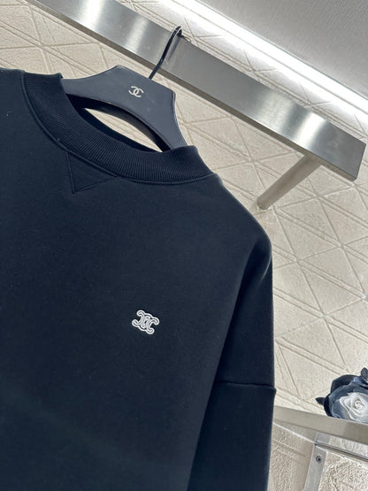 Crew Neck Arc de Triomphe Logo Sweatshirt