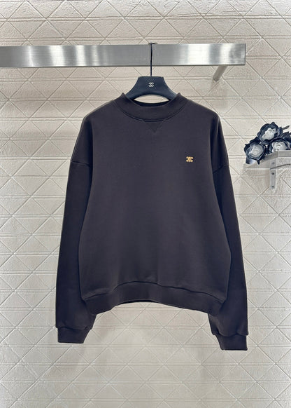 Crew Neck Arc de Triomphe Logo Sweatshirt