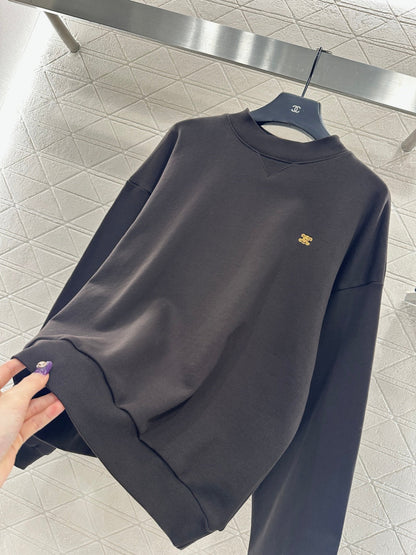 Crew Neck Arc de Triomphe Logo Sweatshirt