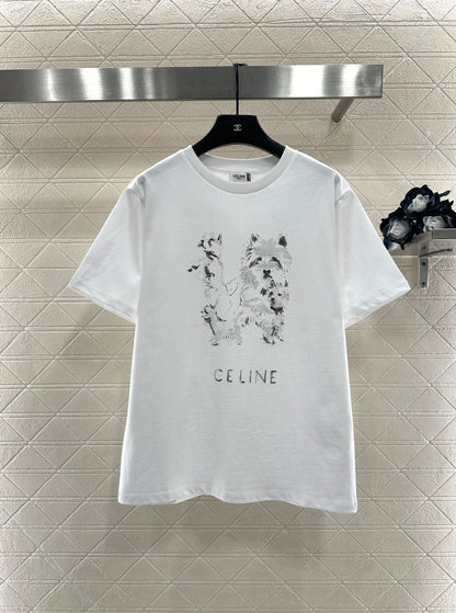 Sketch Dog Crew Neck T-Shirt