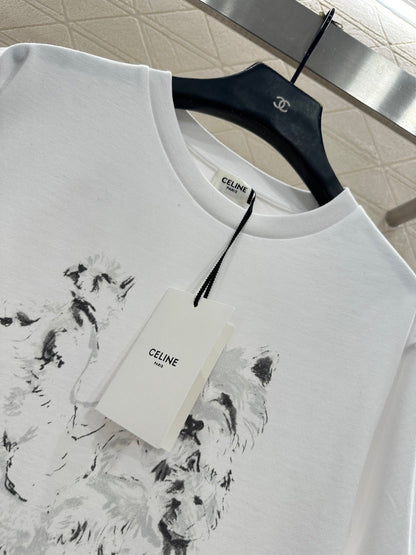 Sketch Dog Crew Neck T-Shirt