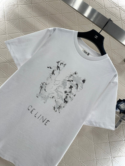 Sketch Dog Crew Neck T-Shirt