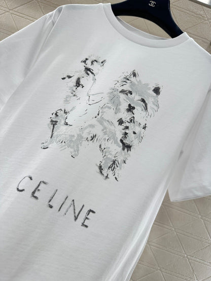 Sketch Dog Crew Neck T-Shirt