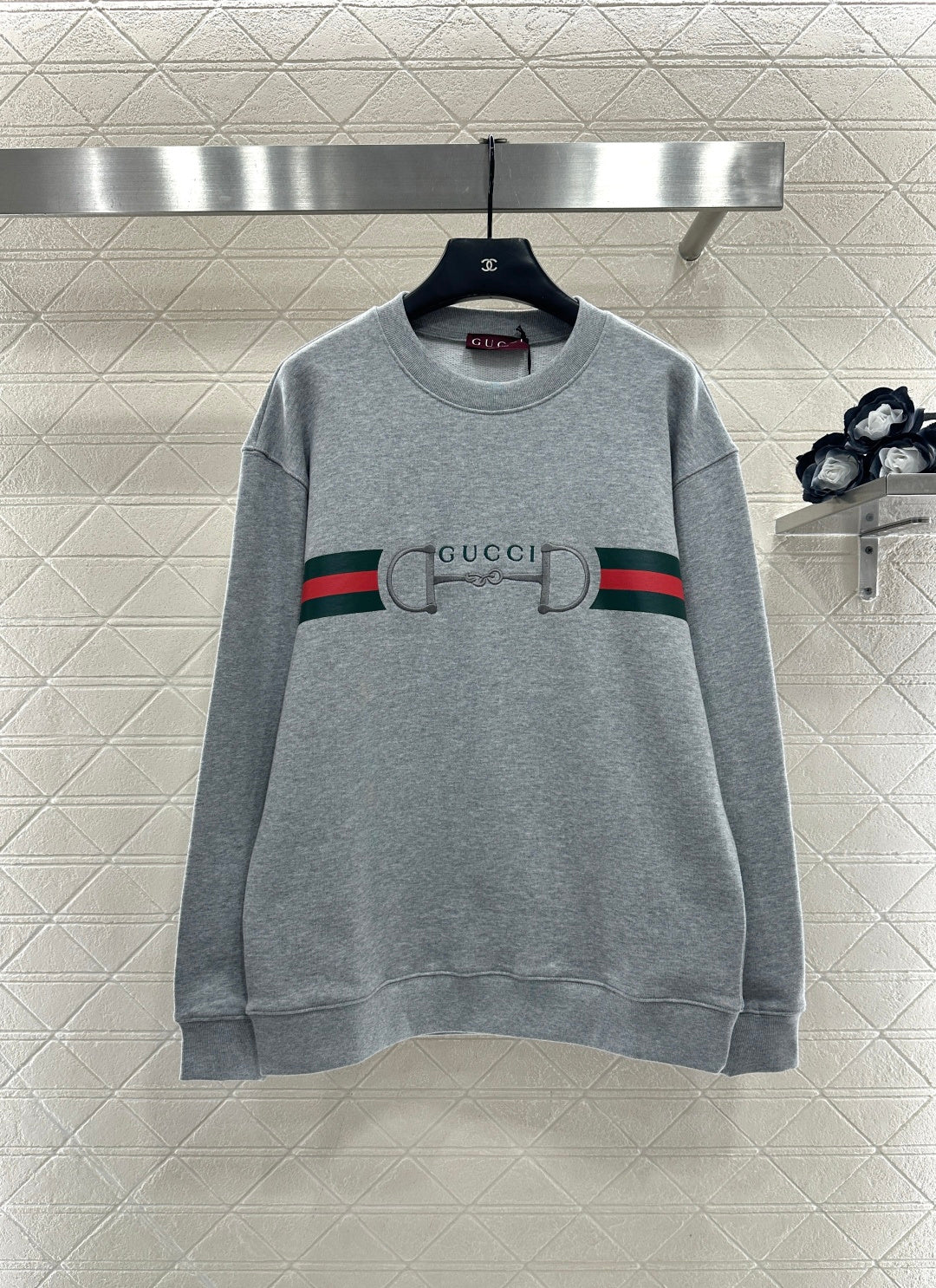 Embroidered Letter Logo Sweatshirt