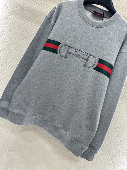 Embroidered Letter Logo Sweatshirt