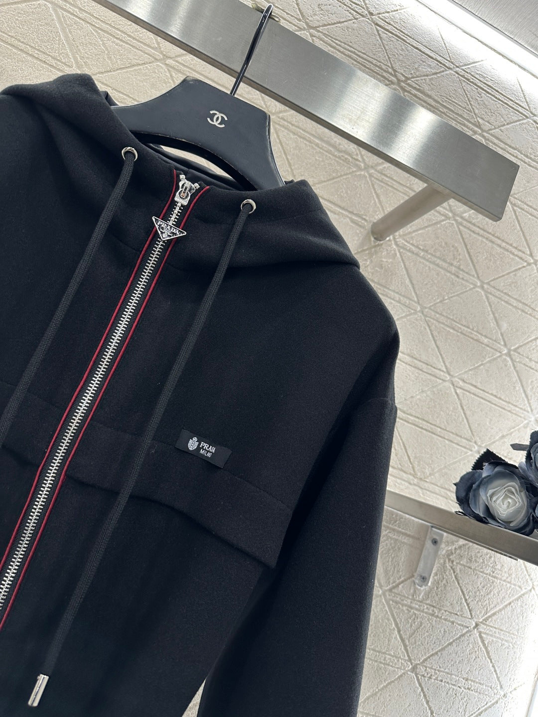Hooded Belted Mid-Length Coat