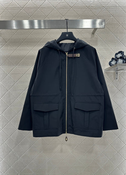 Hooded Windbreaker Jacket
