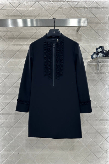 Stand Collar Lace Dress