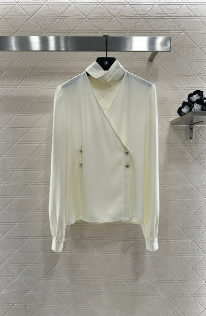 Scarf-Style Elegant Shirt