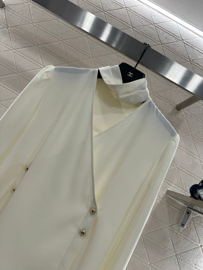 Scarf-Style Elegant Shirt