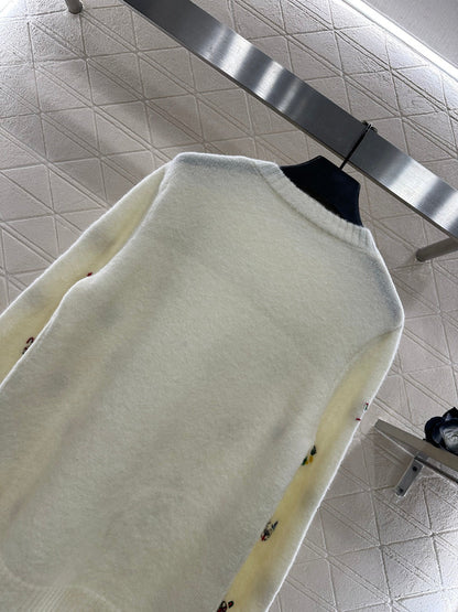 Embroidered Cartoon Knit Sweater