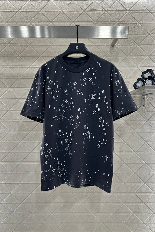 Rhinestone Print Logo T-Shirt