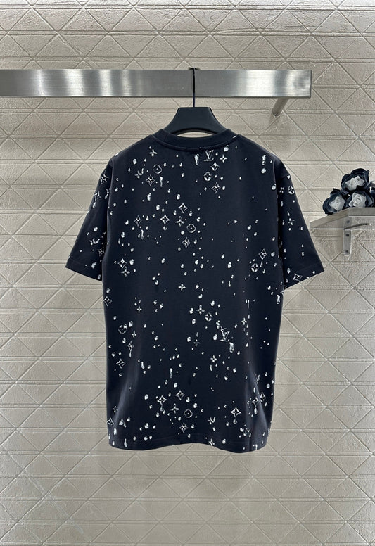 Rhinestone Print Logo T-Shirt
