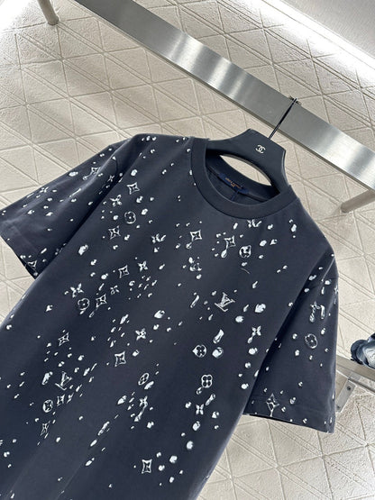 Rhinestone Print Logo T-Shirt