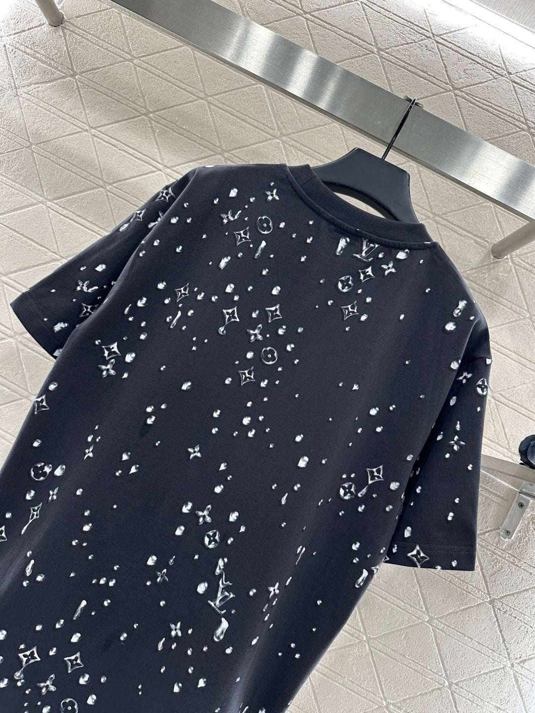 Rhinestone Print Logo T-Shirt