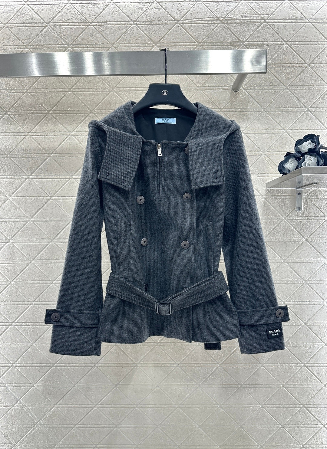 Cape-style Short Coat