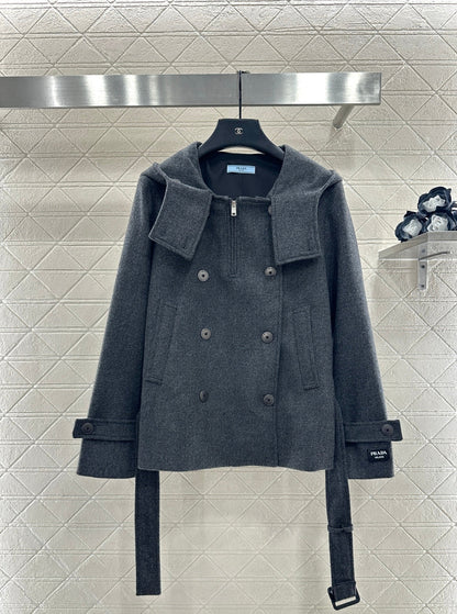 Cape-style Short Coat