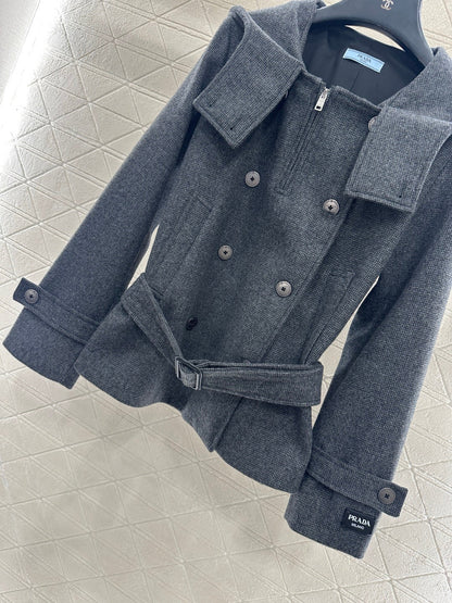 Cape-style Short Coat