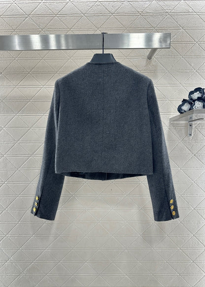 Crew neck blazer suit