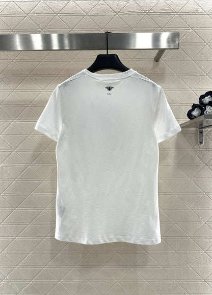 Beaded Print Logo T-Shirt