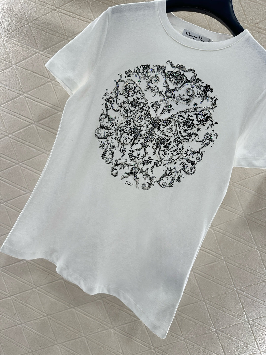 Beaded Print Logo T-Shirt