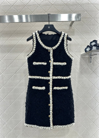 Eco-friendly lamb wool vest dress