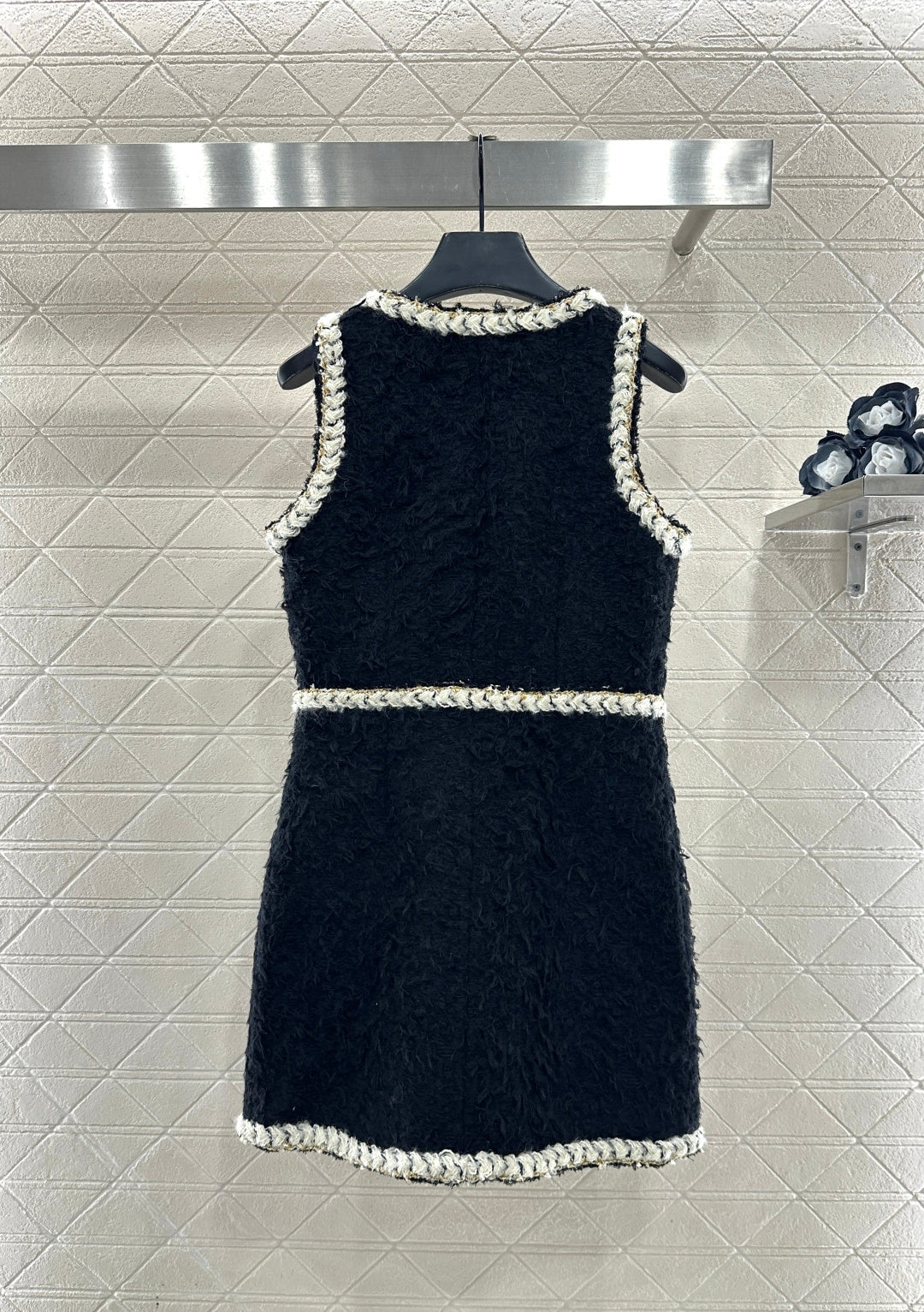Eco-friendly lamb wool vest dress