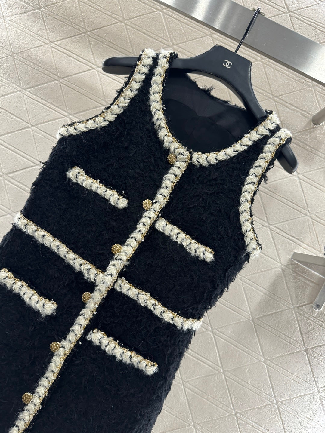 Eco-friendly lamb wool vest dress