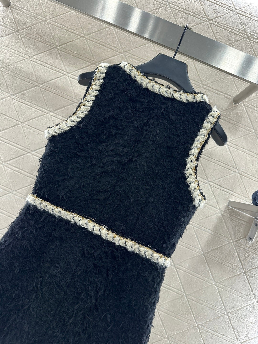 Eco-friendly lamb wool vest dress