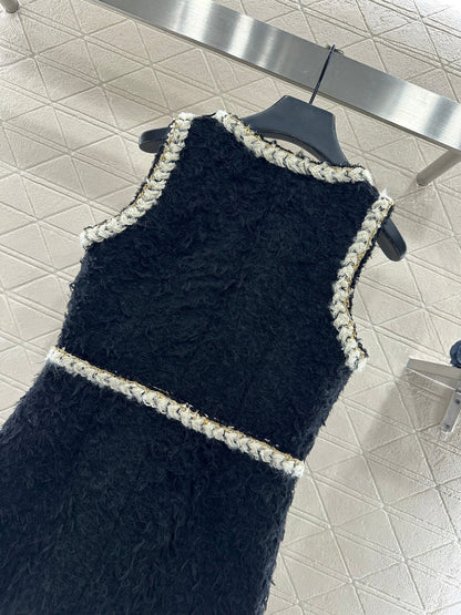 Eco-friendly lamb wool vest dress