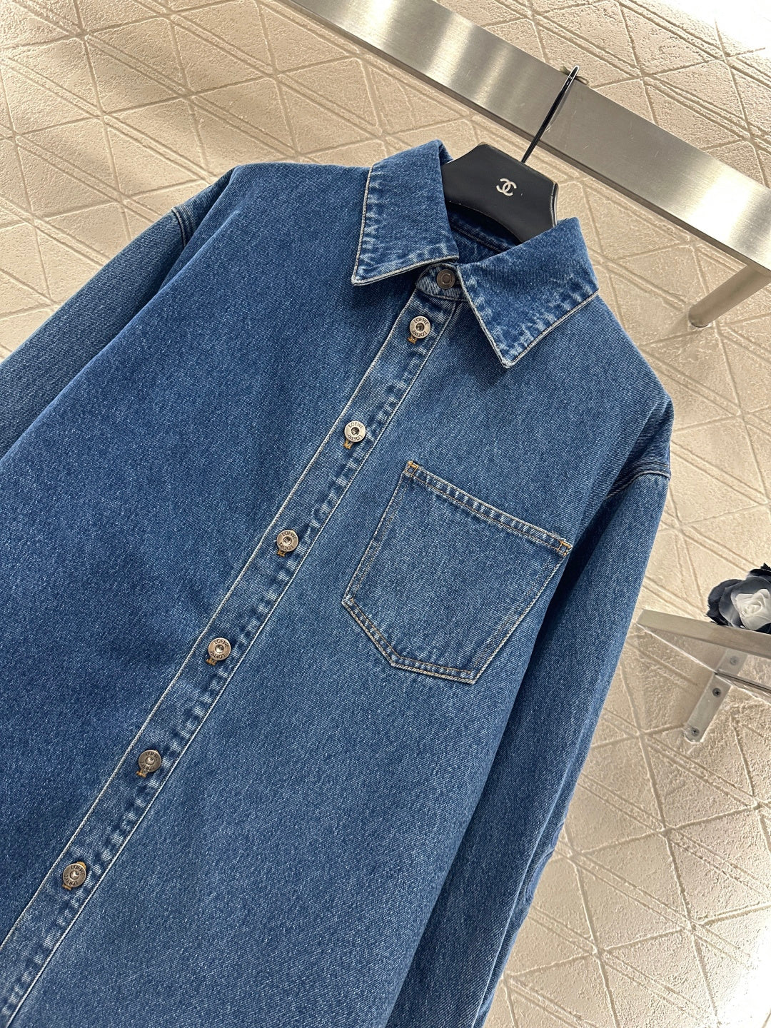 Retro Washed Denim Shirt