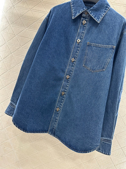 Retro Washed Denim Shirt