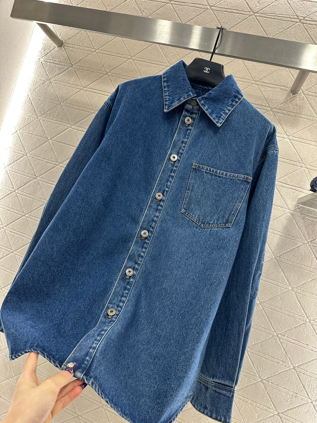 Retro Washed Denim Shirt