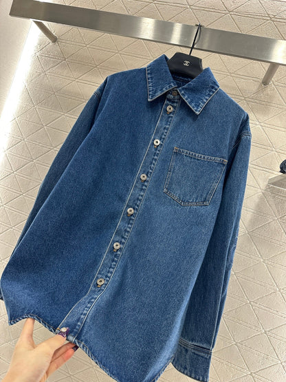 Retro Washed Denim Shirt