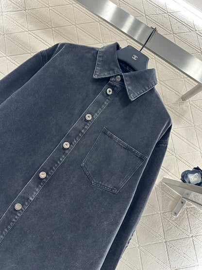 Retro Washed Denim Shirt