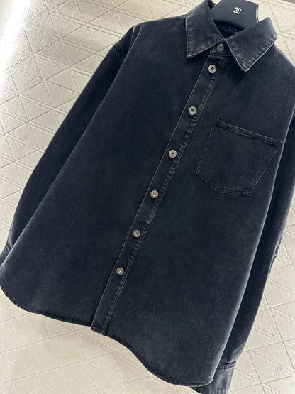 Retro Washed Denim Shirt
